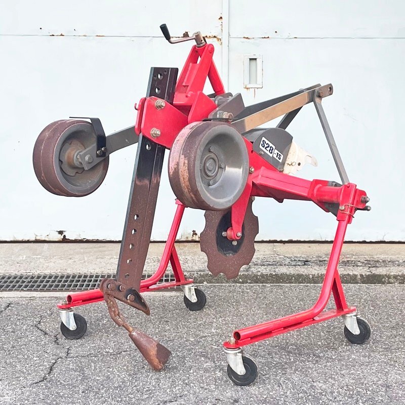 岡山◇ スガノ 農機 サブソイラー T-110 白い農機 振動 ダンガン 弾丸 