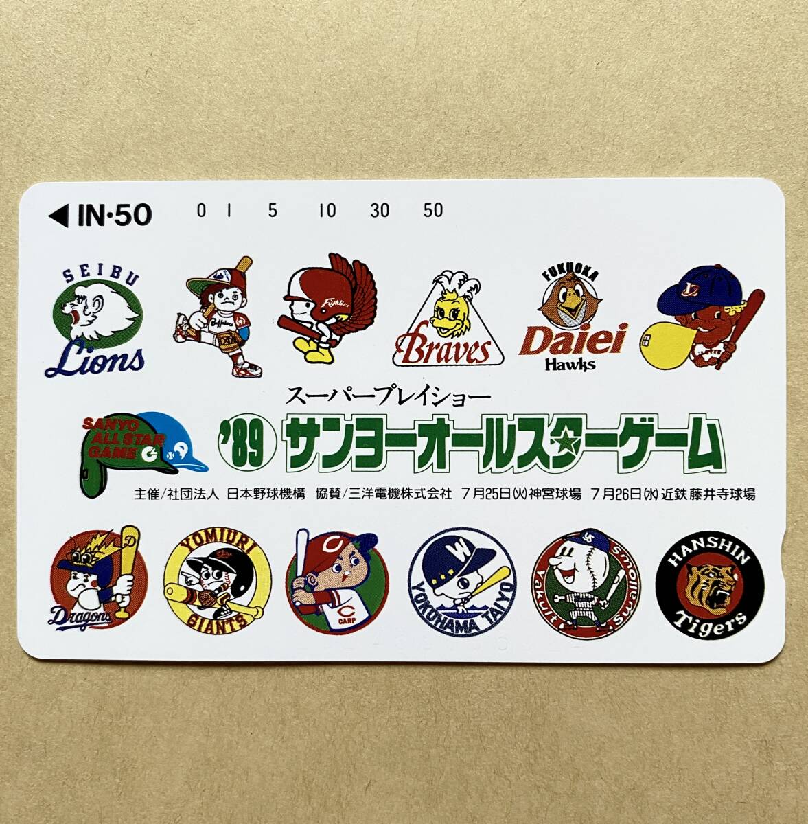 中古】プロ野球サンヨーオールスターゲーム1988年（昭和63年）配布