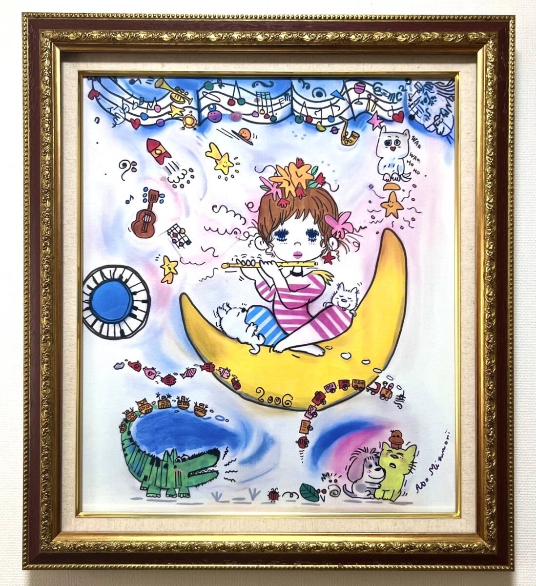 カメ】油彩 手描き肉筆 M10号 絵画 額縁付きジミー大西の落札情報詳細