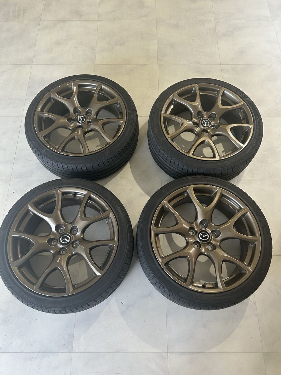 RX-8 スピリットR 純正鍛造ホイール 19インチ 8J PCD114.3 RG503/BBS RX-8 最後の特別仕様車「スピリットR」！BBS 超超ジュラルミン鍛造 RI