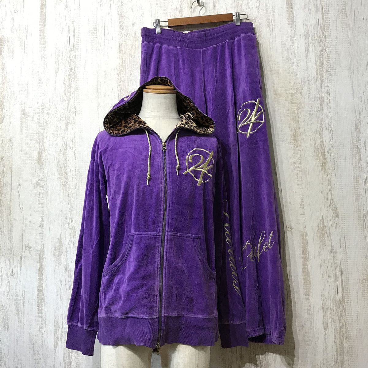 完売モデル☆24カラッツ 24karats ファイヤー ベロア ジャージ 完売モデル☆24カラッツ 24karats ファイヤー ベロア ジャージ