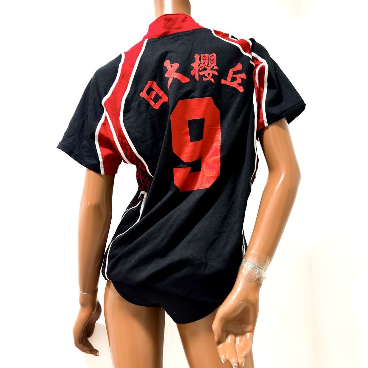 中古】アシックス女子バレーボールユニフォームトップスL+ブルマL程度