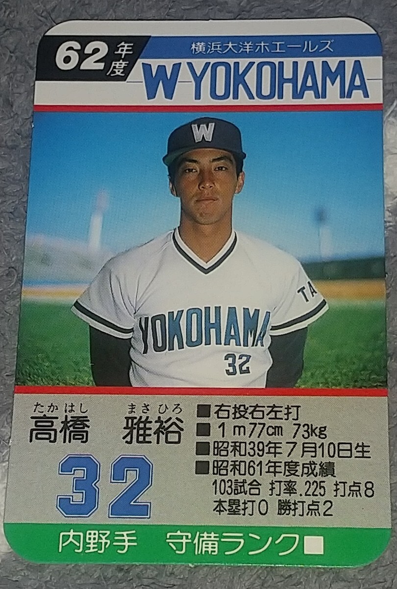 タカラプロ野球カードゲーム昭和53年度横浜大洋ホエールズ 田中由郎