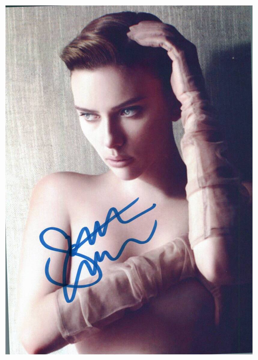 スカーレット・ヨハンソン 直筆サイン入り写真 大ヒット映画