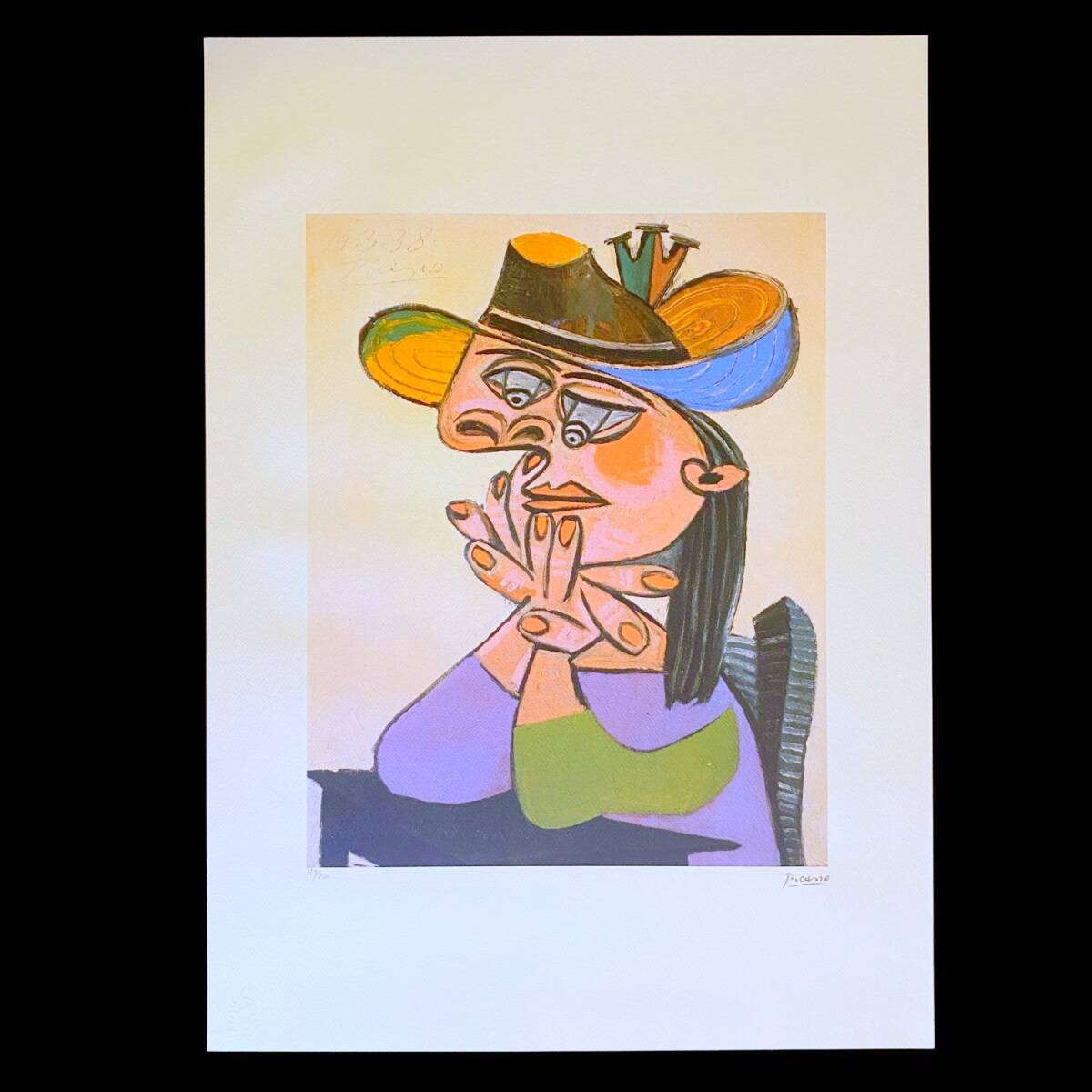 ピカソ Picasso ☆本物真作保証付き☆親族遺族の鉛筆サインあり☆限定
