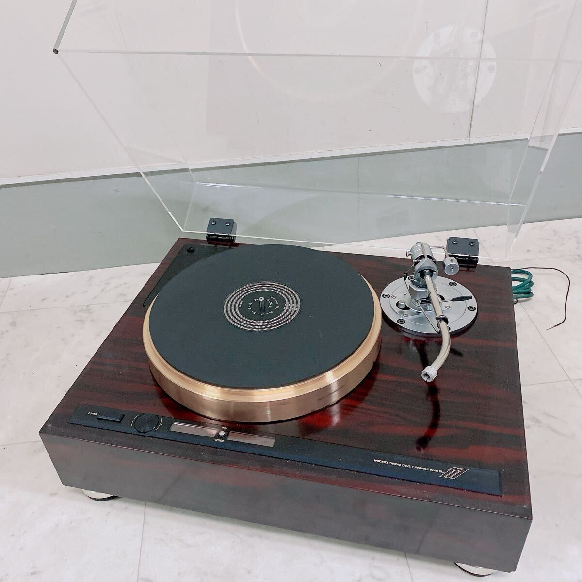【アンティークオーディオ】家具調ステレオ　HITACHI DPK-81形　レトロ　レコードプレーヤー/ターンテーブル 中古】【アンティークオーディオ】家具調ステレオ☆HITACHI DPK81形