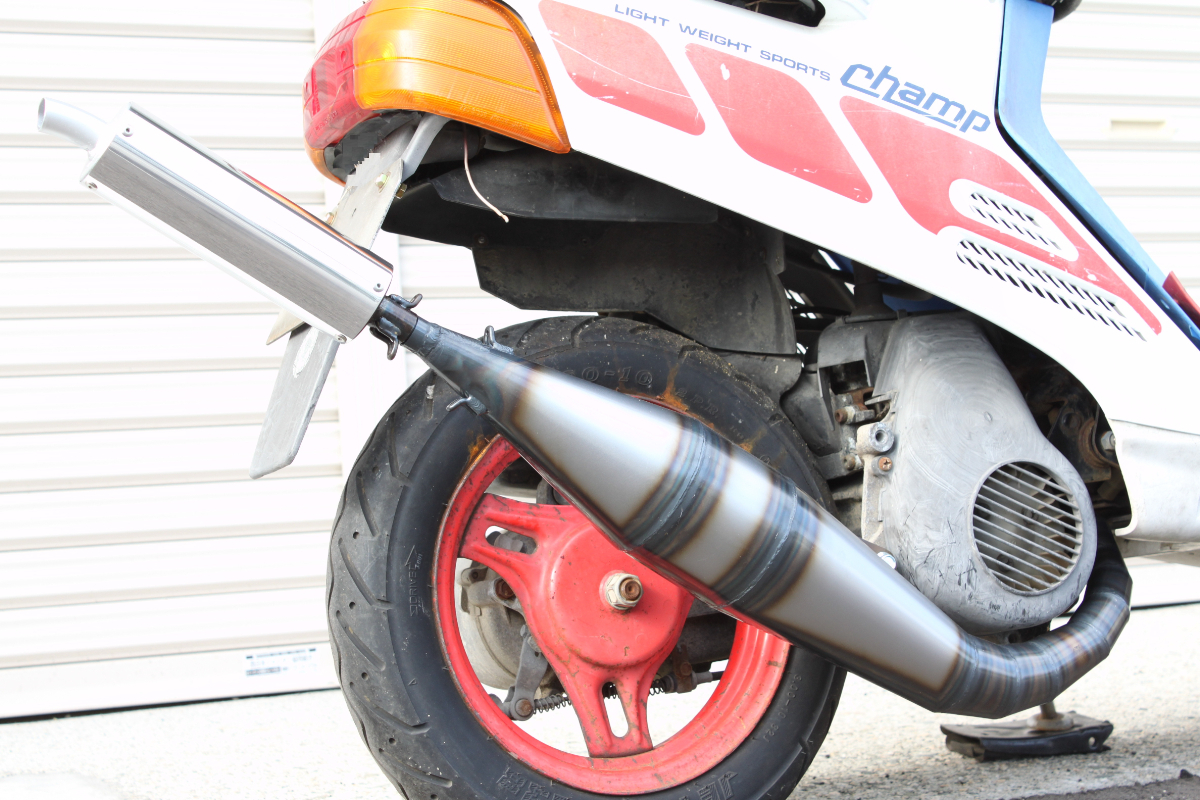 スズキ 旧車 GT125 レース車両 競技 レーシングチャンバー マフラー 検