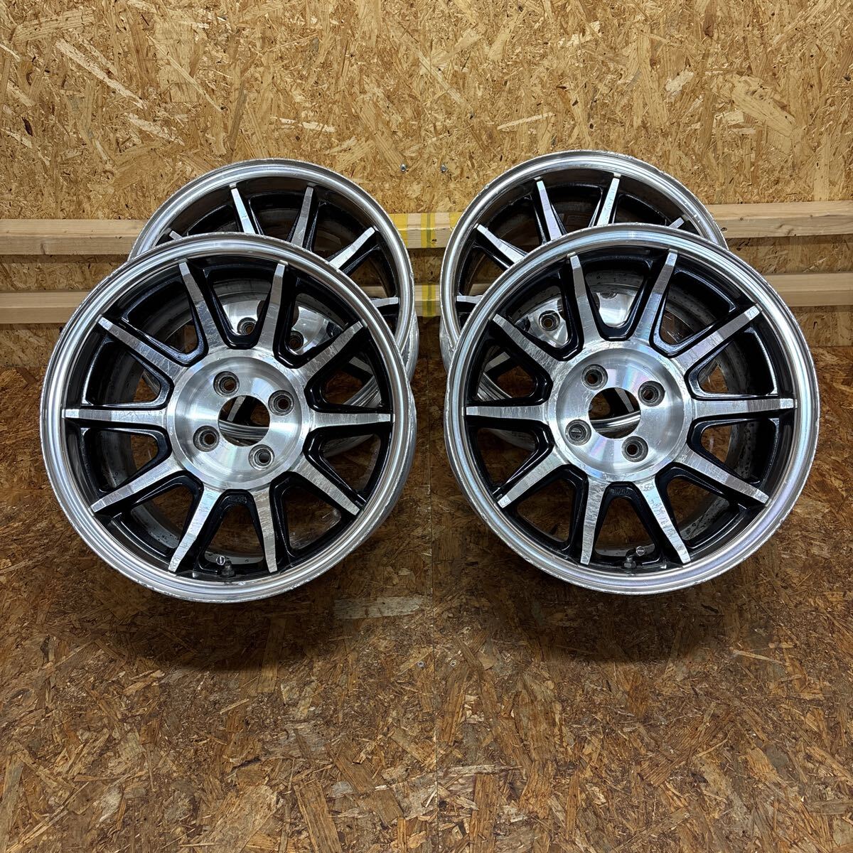 エンケイ ビッグエンドバレル 15インチ8j 4穴 PCD100の落札情報詳細