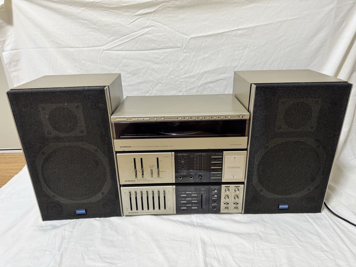 □J/865☆パイオニア Pioneer☆CD/カセット システムコンポセット☆SP