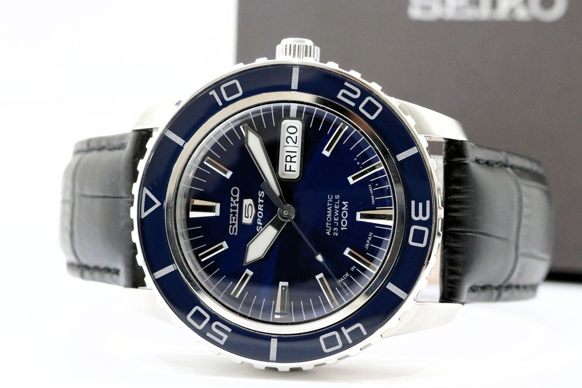 O127-K25-76 SEIKO 5 セイコーファイブ SPORTS 4R36-00B0 24JEWELS 裏 