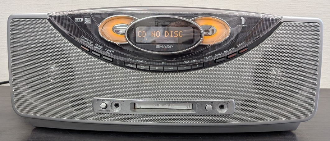 SHARP シャープ SD-FX20‐R Auvi アビィ MDシステム MDラジカセ CD