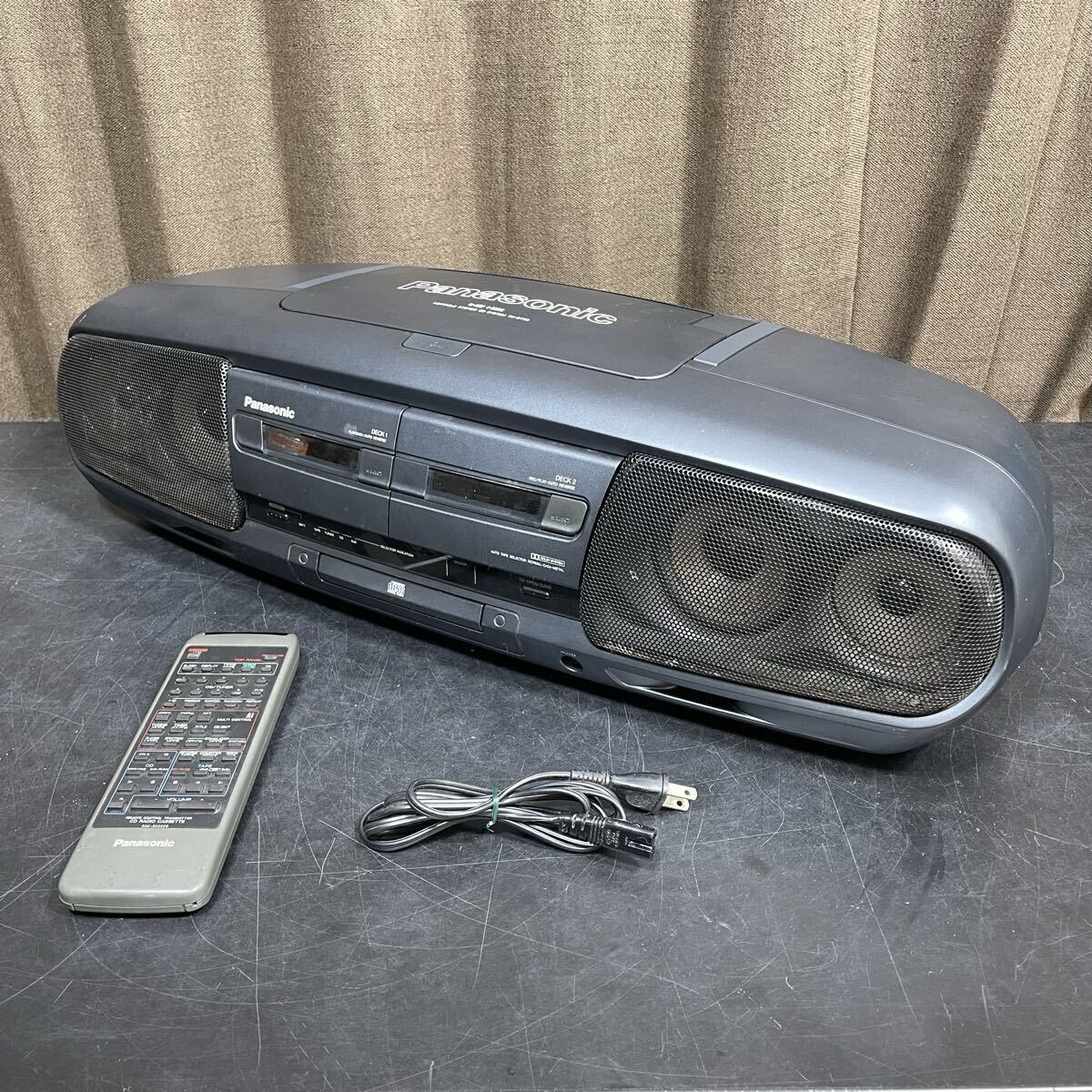 Panasonic、RX-FT550。一部難あり品。ダブルカセットシステム、80年代