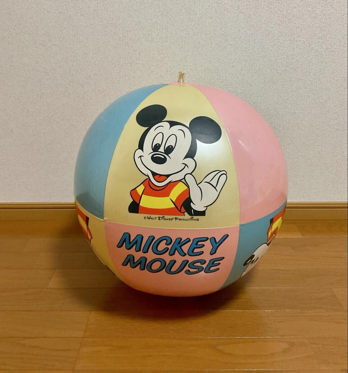 新品】レトロ！ディズニー/ミッキーマウス/ビーチボール/パールボール 