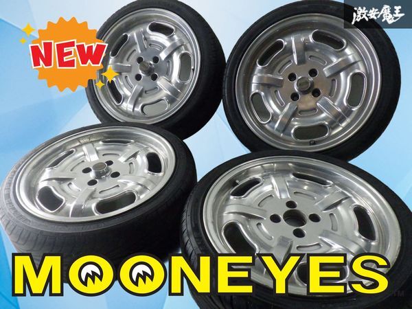 4本 15inch 5J +45 MOONEYES SPEED MASTER WHEEL スピードマスター
