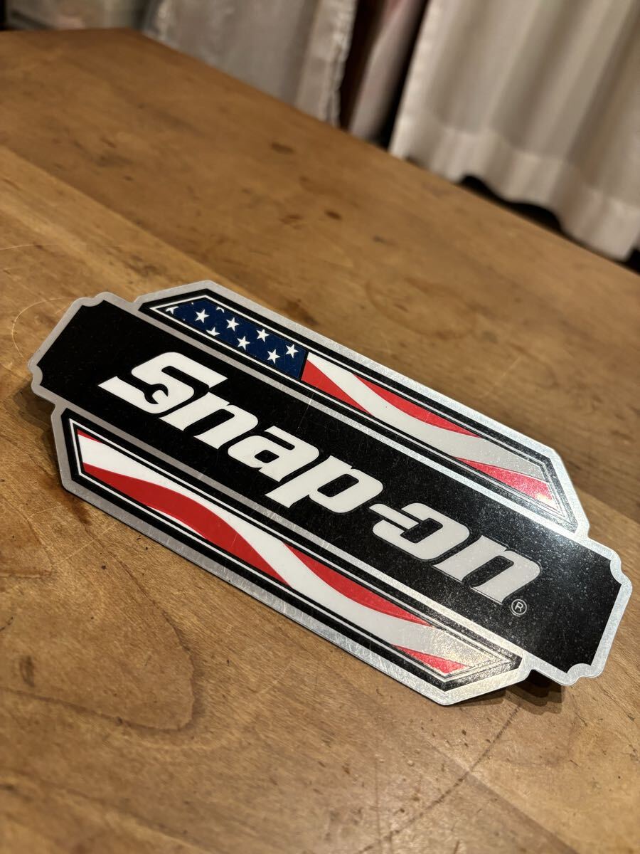 スナップオンSnap-on 壁掛けロゴ　希少 新品】スナップオン【Snap-on】壁飾り☆大きなレンチSロゴ☆壁掛け看板