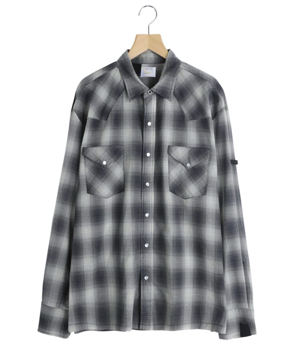 N.HOOLYWOOD◇オンブレチェック柄オープンカラーシャツ/18SS/38