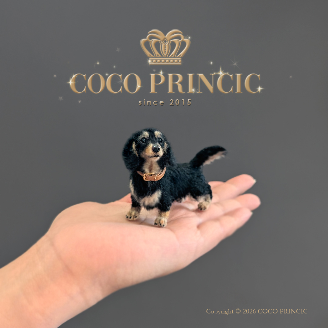 新品】◇ 羊毛フェルト ミックス犬 チワックス 子犬 ◇ 犬 ブラック
