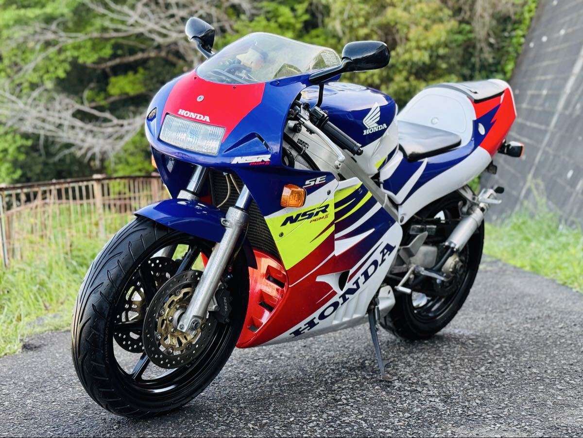 片目耐久カウル FRP製 NSR250/MC18 銀テラ ライト、ステー付き MC16