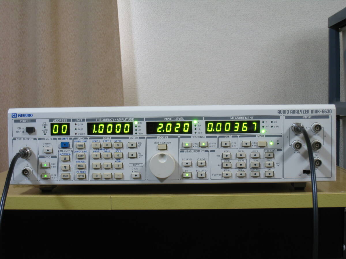 中古】shibasoku シバソク オーディオアナライザ AM51A 動作確認品の
