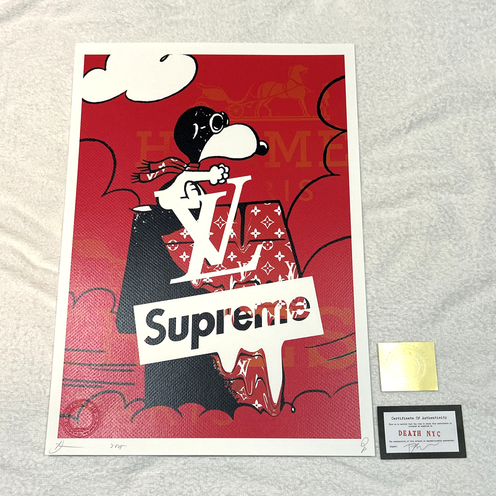新品】【送料無料】032 Supreme×Snoopy シュプリーム×スヌーピー