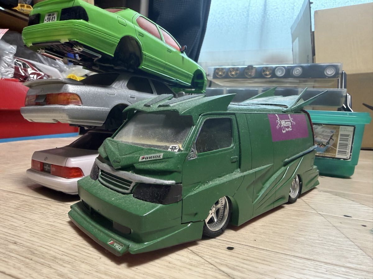 ☆アオシマ ハイエースバニング 製作済み☆の落札情報詳細 - Yahoo