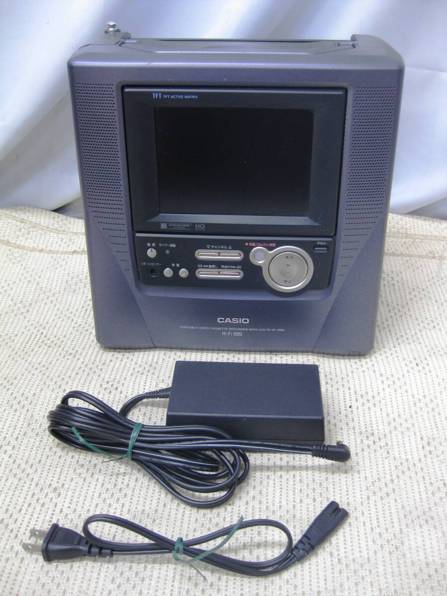 ジャンク★CASIO　アナログ液晶テレビ　3.3インチ　TV-M33 当時物 CASIO TV-M33 3.3型液晶カラーテレビ 車載キット付 旧車
