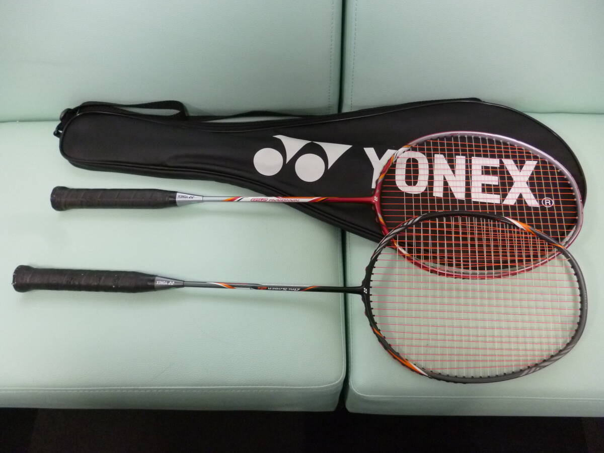 中古ナノレイ750 ガット色ピンク/YONEX/nanoray/3UG5/20～25lbs