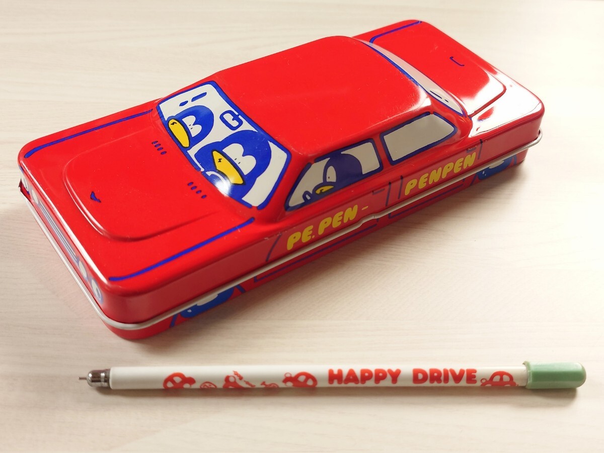 1988年 学研 PE.PEN-PENPEN ペペンペンペン 缶ペンケース ペンギン