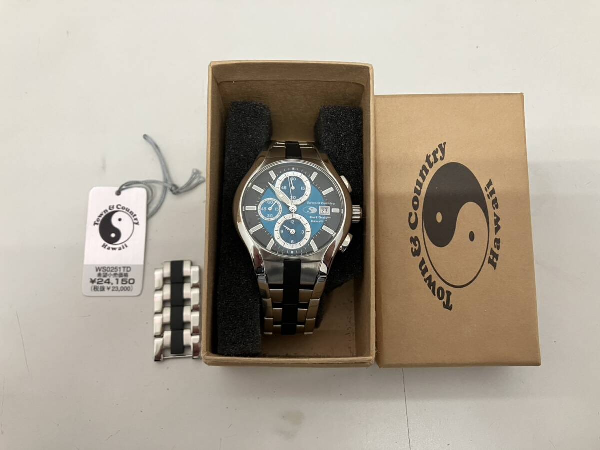 Town＆Country タウン＆カントリー T&C サーフデザイン メンズ クロノ 