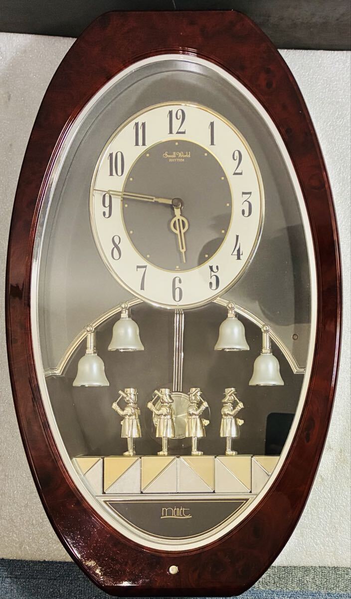 中古】動作品 スモールワールド menet メネット リズム 時計 壁掛け