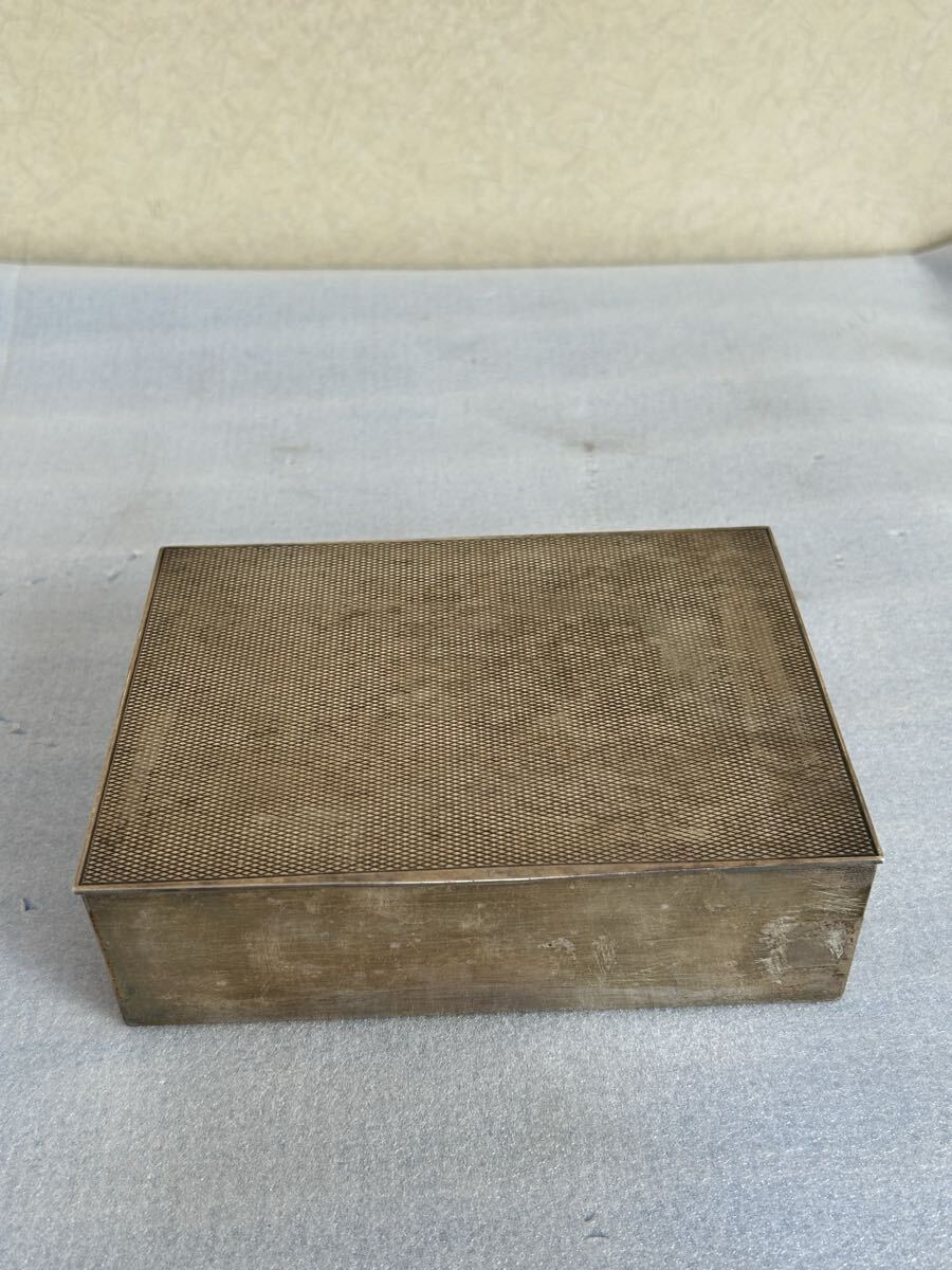 12739】☆喫煙具 銀製三越 卓上煙草セット 煙草入れ 灰皿 マッチ入れ 3