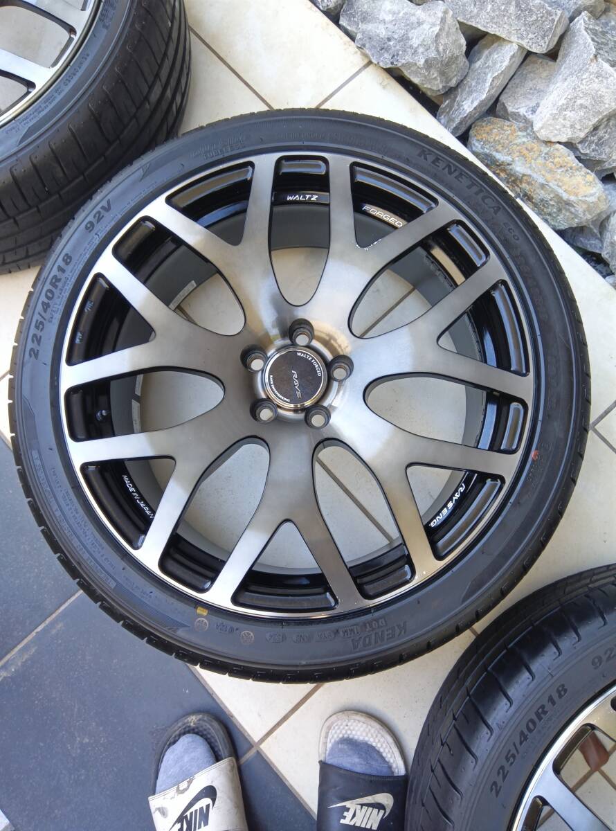 □レア美品BBS鍛造RS-GT17_7.5J+35_100/5H(RS937)ファルケンAZENIS