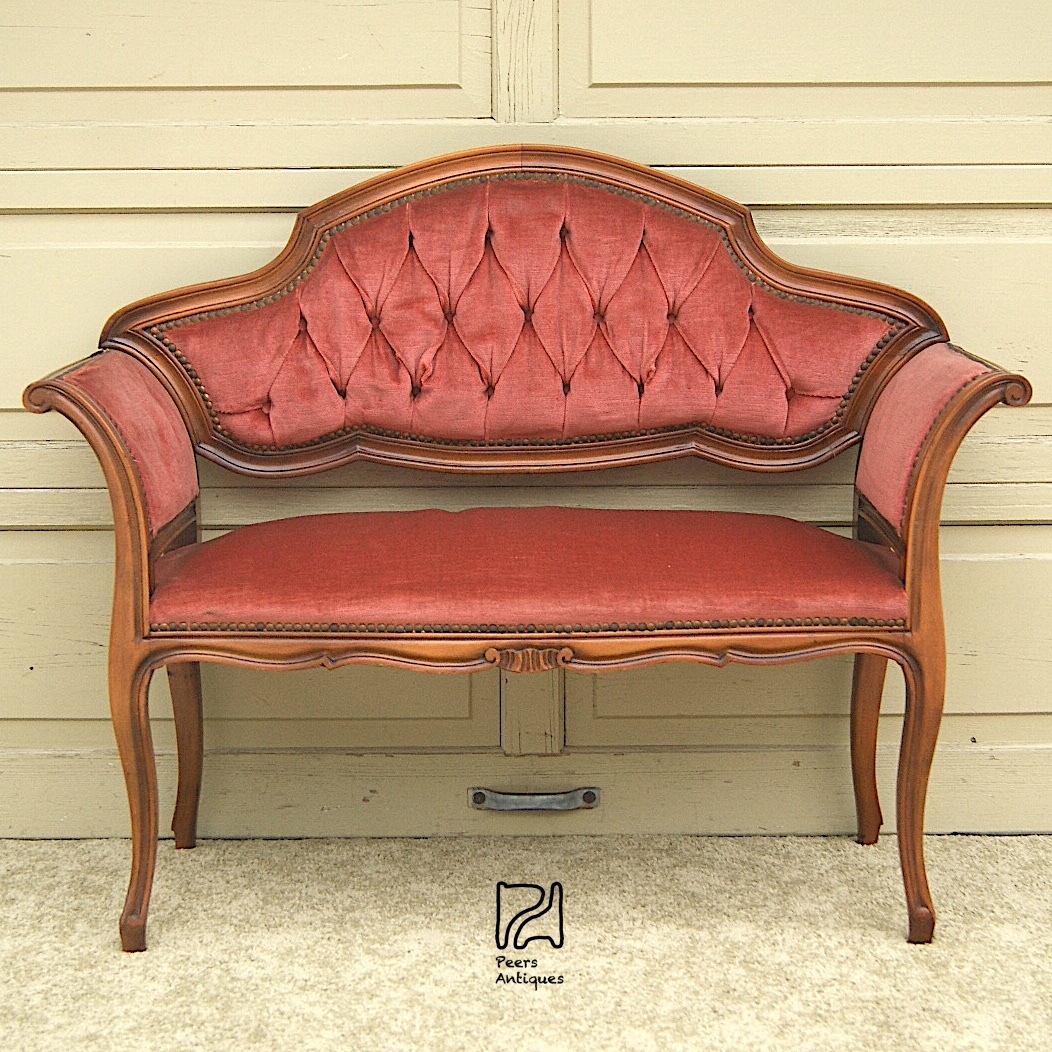 貓脚 クラシック 赤い布張りソファ 貓脚 クラシック 赤い布張りソファ Art Antique Collection 【公式通販】