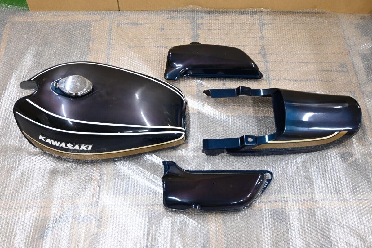 Z400FX、ロングタンクカバー、フェンダー、シングルシート、シート、FX