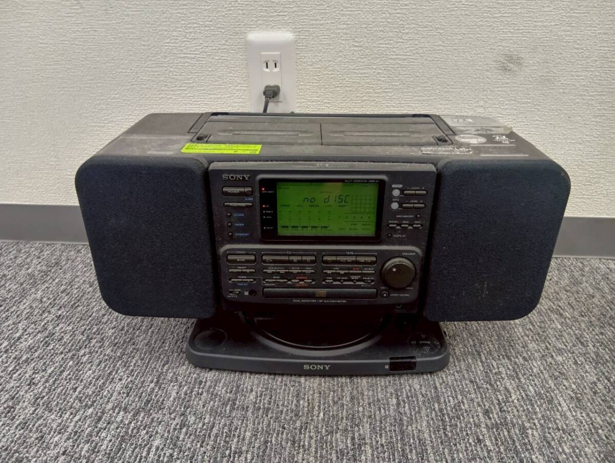 SONY バブルCDラジカセ SONAHAWK ZS-7 完動品 まずまず美品 純正