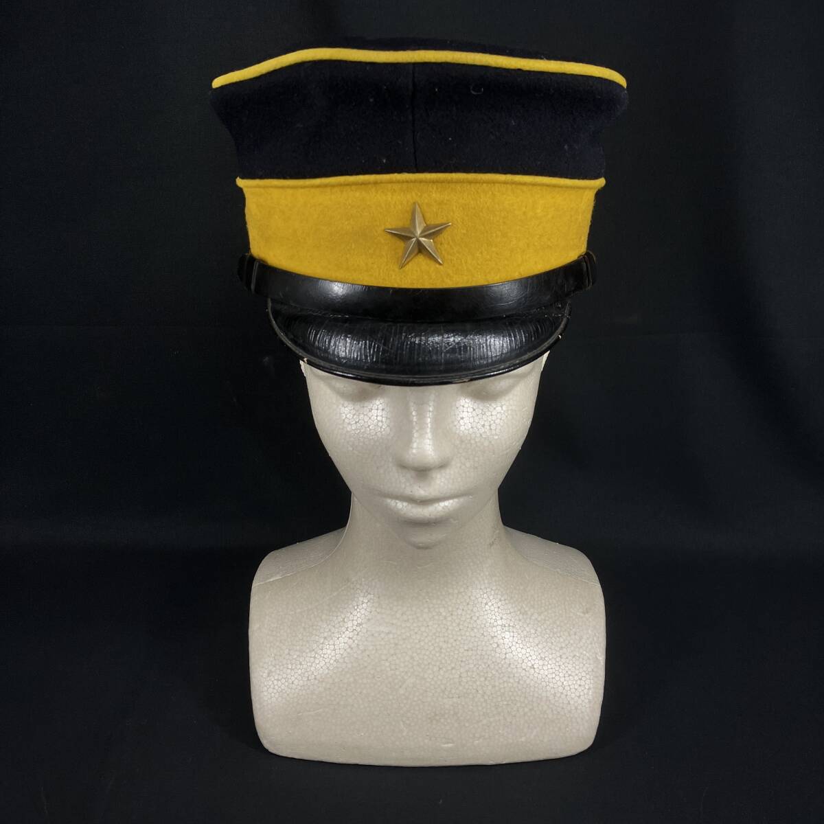 中古】中田商店製 明治19年制 日本陸軍 尉官用 第二種帽 軍帽の落札