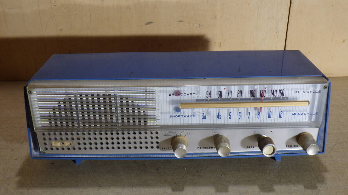 ①1円 昭和レトロ Super Radio Rincan SM-A2 真空管ラジオ ジャンク b