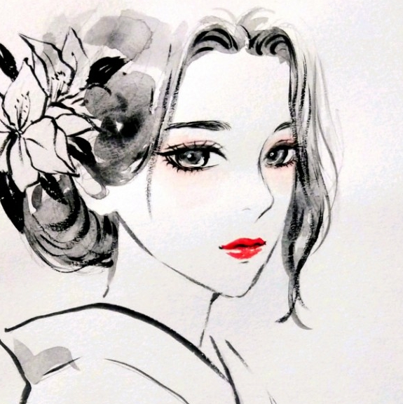 目立った傷や汚れなし】肉筆原画 手描きイラスト オリジナル 美人画