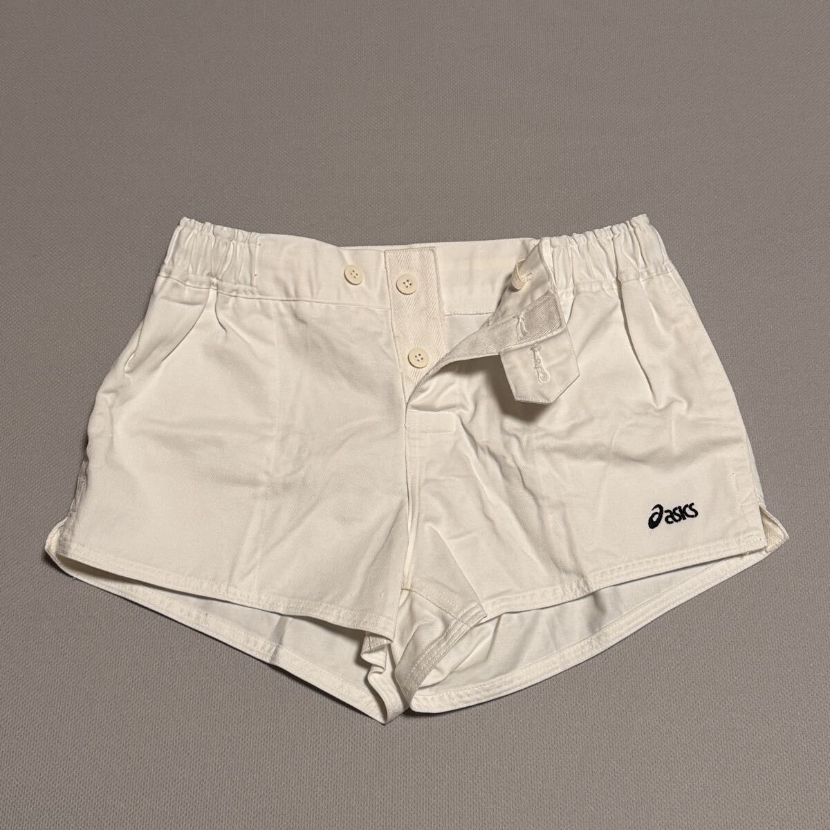asics ラグパン Mサイズ イングランドタイプ ラグビーパンツ アシックス 新品】特注股下3cm! asicsラグビーパンツ紺76イングランド型ラグパンの
