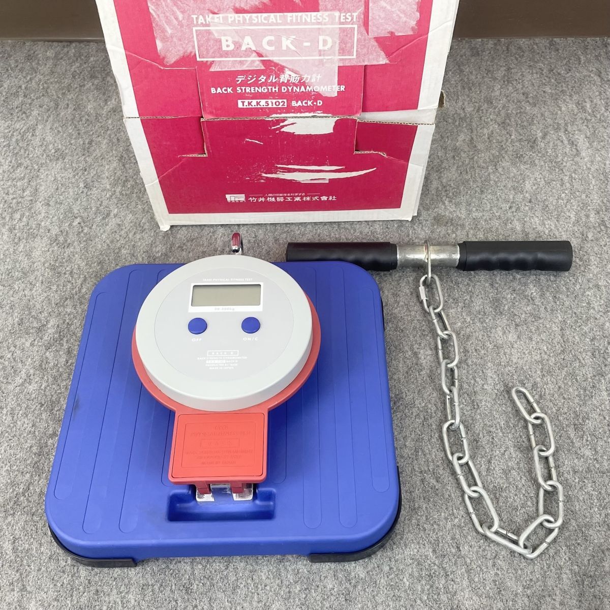 中古】 TAKEI 竹井機器工業 アナログ 握力計 T.K.K.5001 グリップ-A