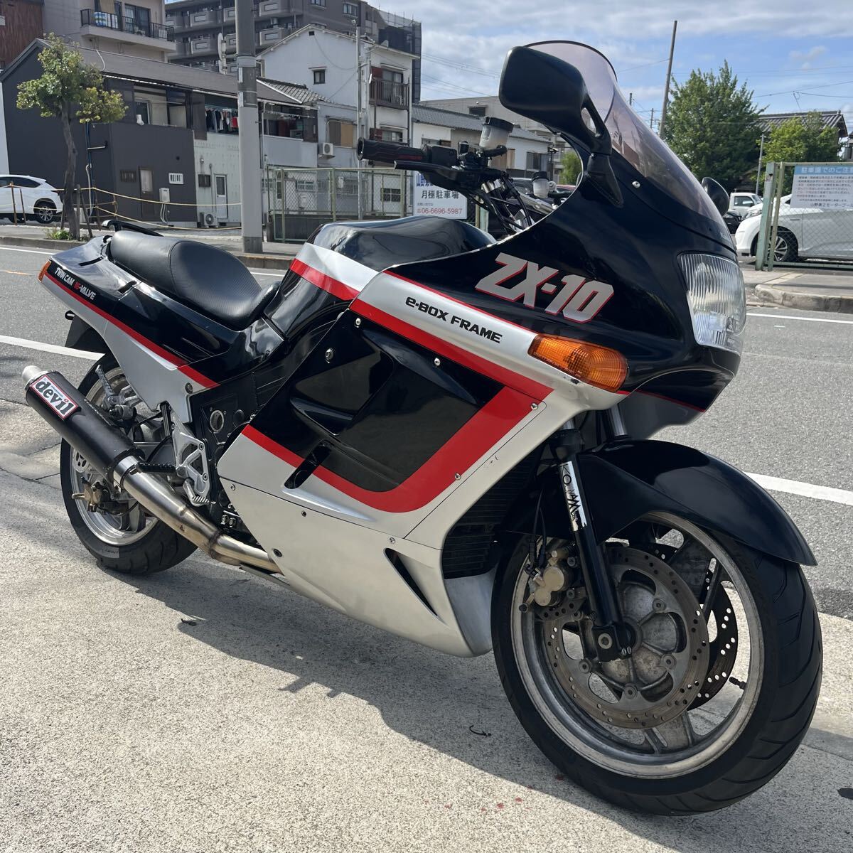 新品】未開封品アオシマ1/12 Ninja GPZ900R デビルマフラー仕様 特攻の