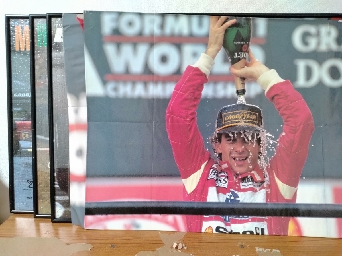 やや傷や汚れあり】☆ジグソーパズル☆F1/アイルトン・セナ/リトグラフ