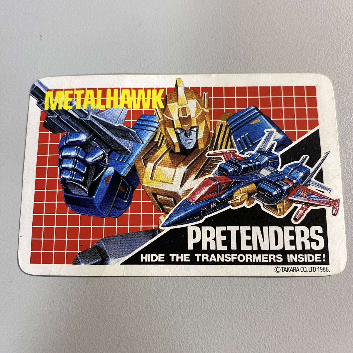 中古】当時物 旧タカラ トランスフォーマー プリテンダー メタルホーク