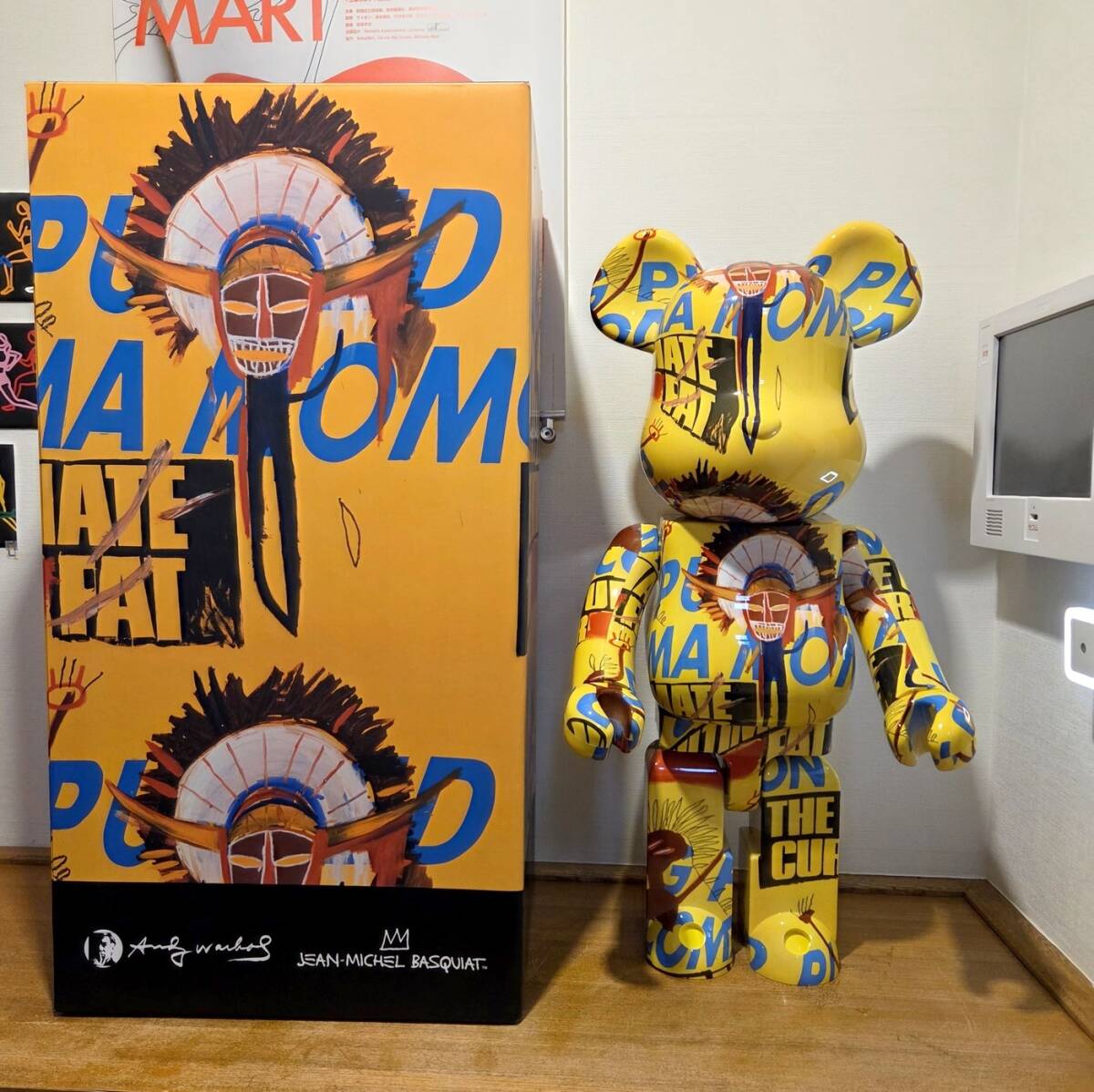 A4 額付き ポスター Basquiat ハリウッド アフリカ人 バスキア の落札