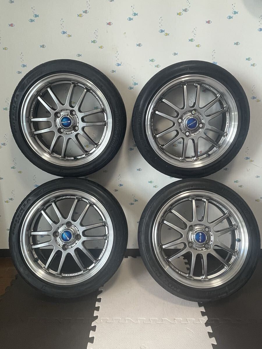 未使用に近い】RAYS☆②アルミホイール×2本 グラムライツ gram LIGHTS