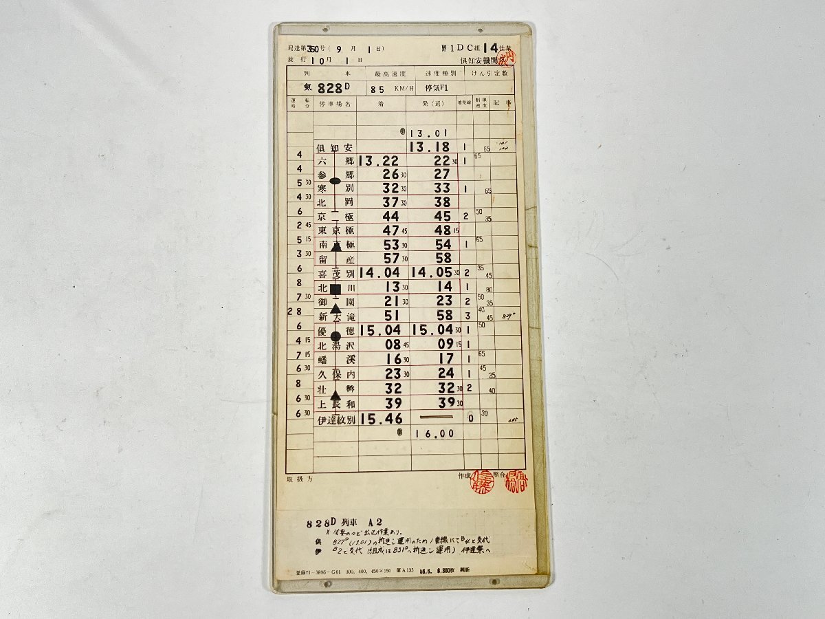 JR西日本 天王寺電車区 休前79行路 8-7/8-8 運転士時刻表の落札情報