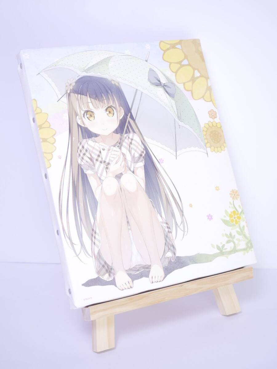 中古】安食慎太郎 [ひまわりの花] 油彩 静物画 花 向日葵 額含む全体約
