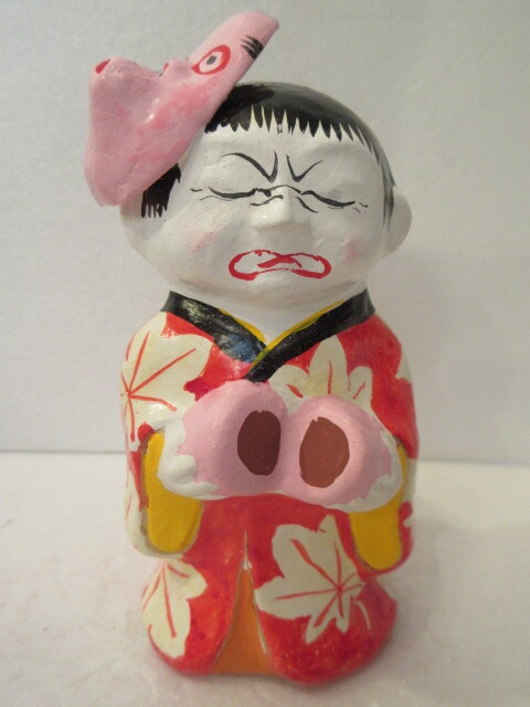 やや傷や汚れあり】【福】 土鈴いろいろ ひょっとこ おかめ 魔除け鬼