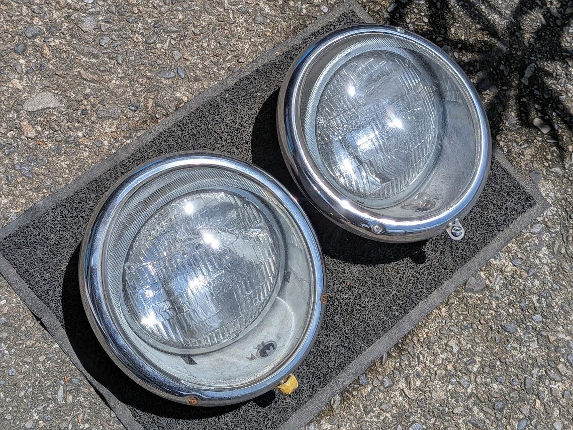 中古】角形シールドビーム 3個セット 電球 車両部品 パーツ 小糸製作所