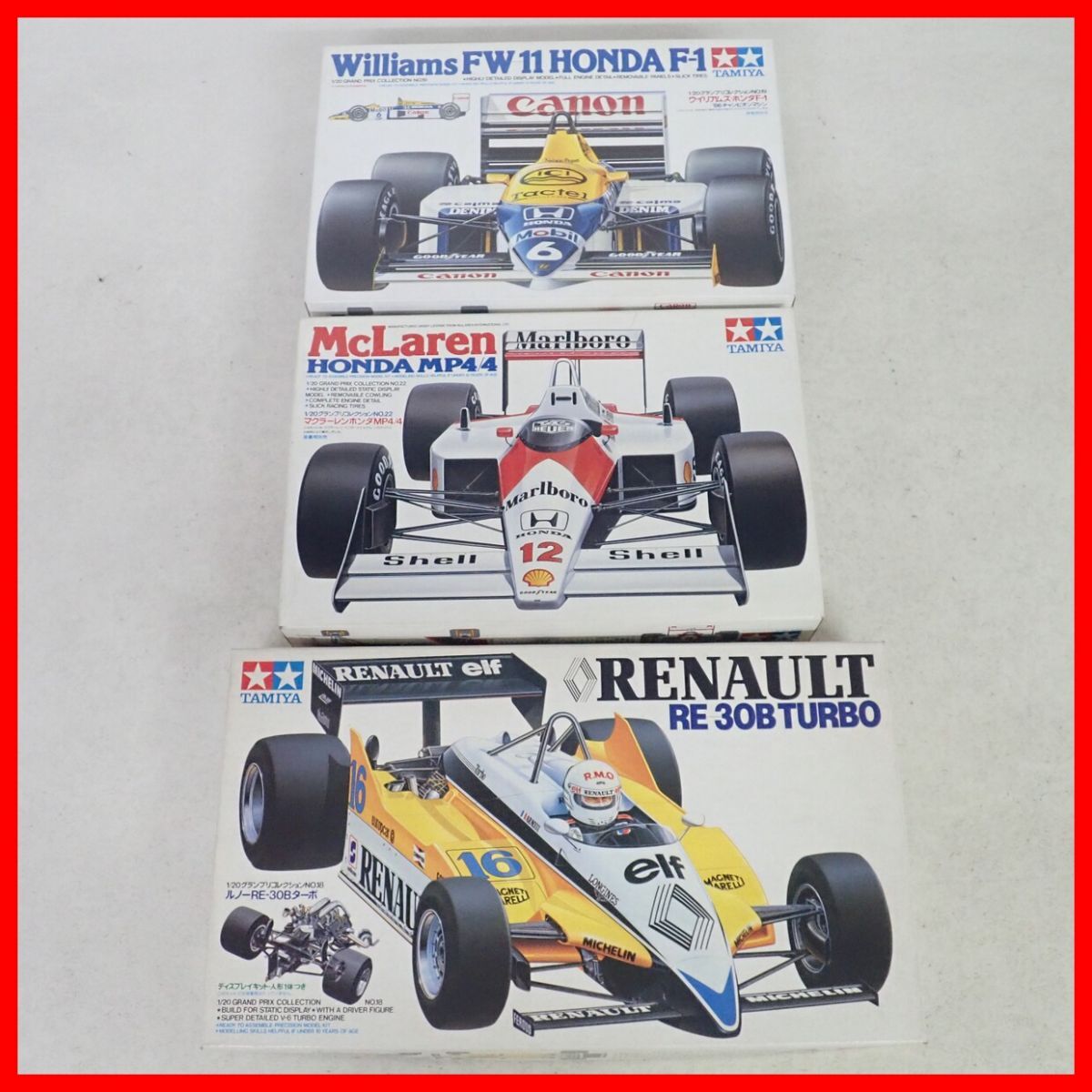 タミヤ1/12 F1用タイヤセット！ (マクラーレンMP4/6 フェラーリ641/2